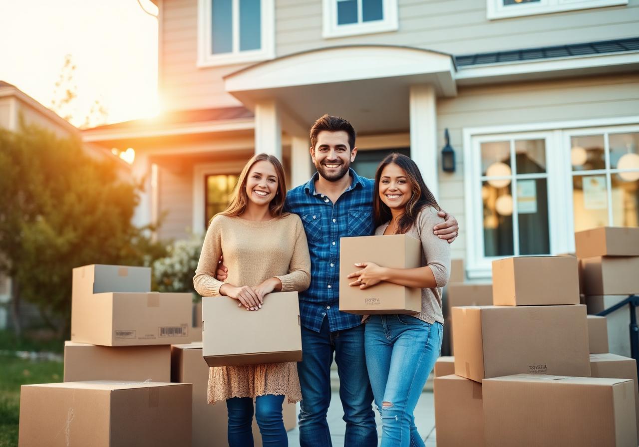 Happy New Orleans family after moving with S&S Moving